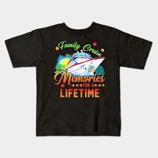 Family Cruise 2024 Family Vacation Making Memories Together Kids T-Shirt